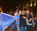 celebrating victory