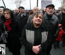 2012 Kakheti storm victims protesting 2013-01-29