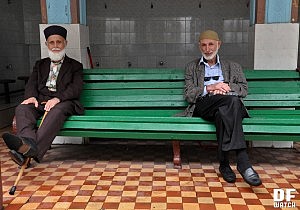 Muslims after Friday Prayer in Batumi (DFWatch Photo)
