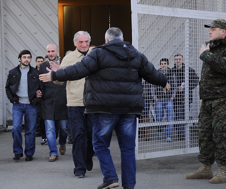 political prisoners released rustavi  2013-01-13