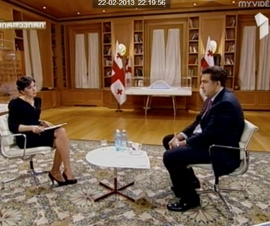 Mikheil Saakashvili - Channel 1 talk show - 2013-02-22