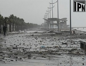 The storm has damaged Black Sea coast in Georgia (Photo: IPN)
