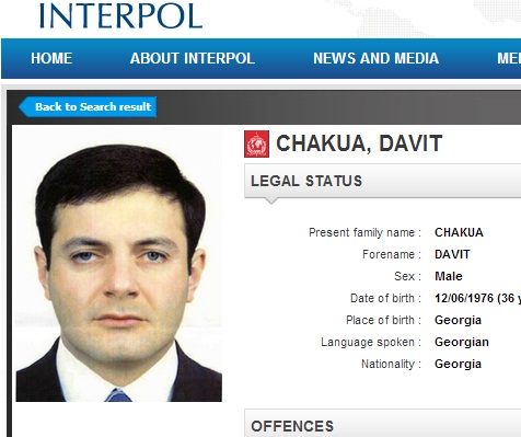 davit chakua - interpol notice