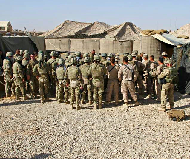 Georgian ISAF soldiers Afghanistan