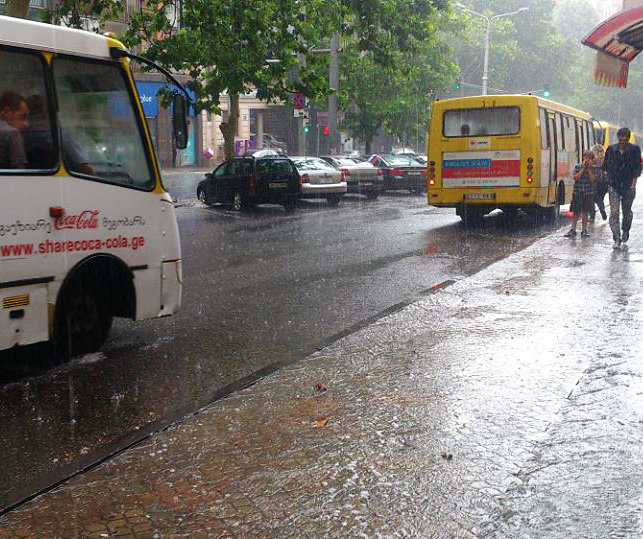 heavy rain in Tbilisi 2013-06-27