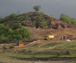 Sakdrisi mining site. (Photo taken by Green Fist.)