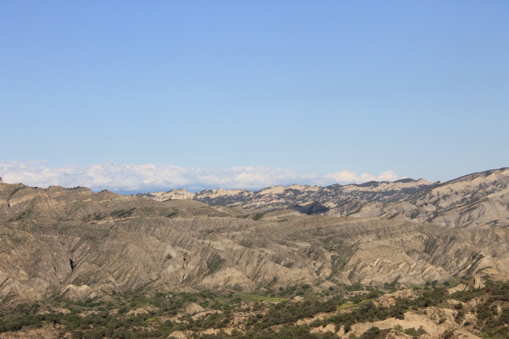 Landscape of Vashlovani on the way to Alazani river.