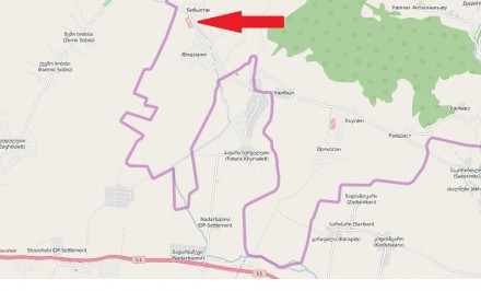 Location of Russian military facility (OpenStreetMap)