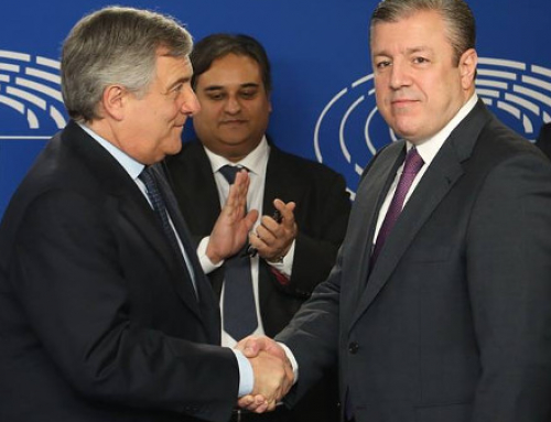 Georgian PM signs visa waiver document with EU