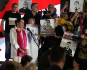 Salome Zourabichvili addressing the opposition gathering in Tbilisi, Georgia, 26 May 2025.