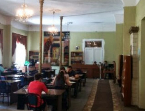 Librarians on strike in Kutaisi